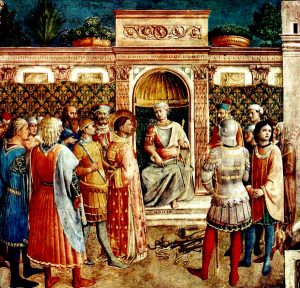 The trial of St. Justin Martyr.